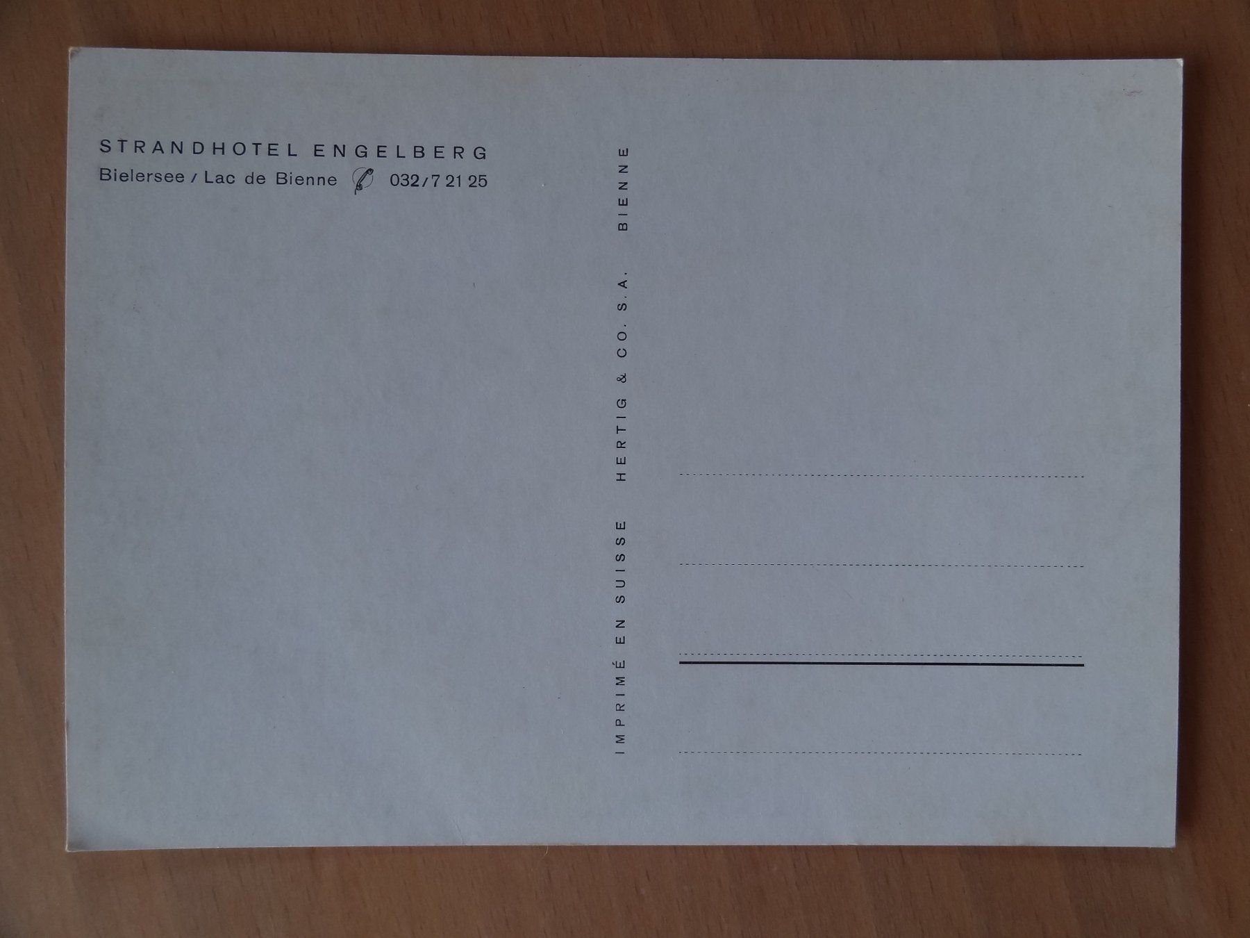 Cartoline postali: Strandhotel Engelberg – Usato da St Léonard venduto da Riglin 1
