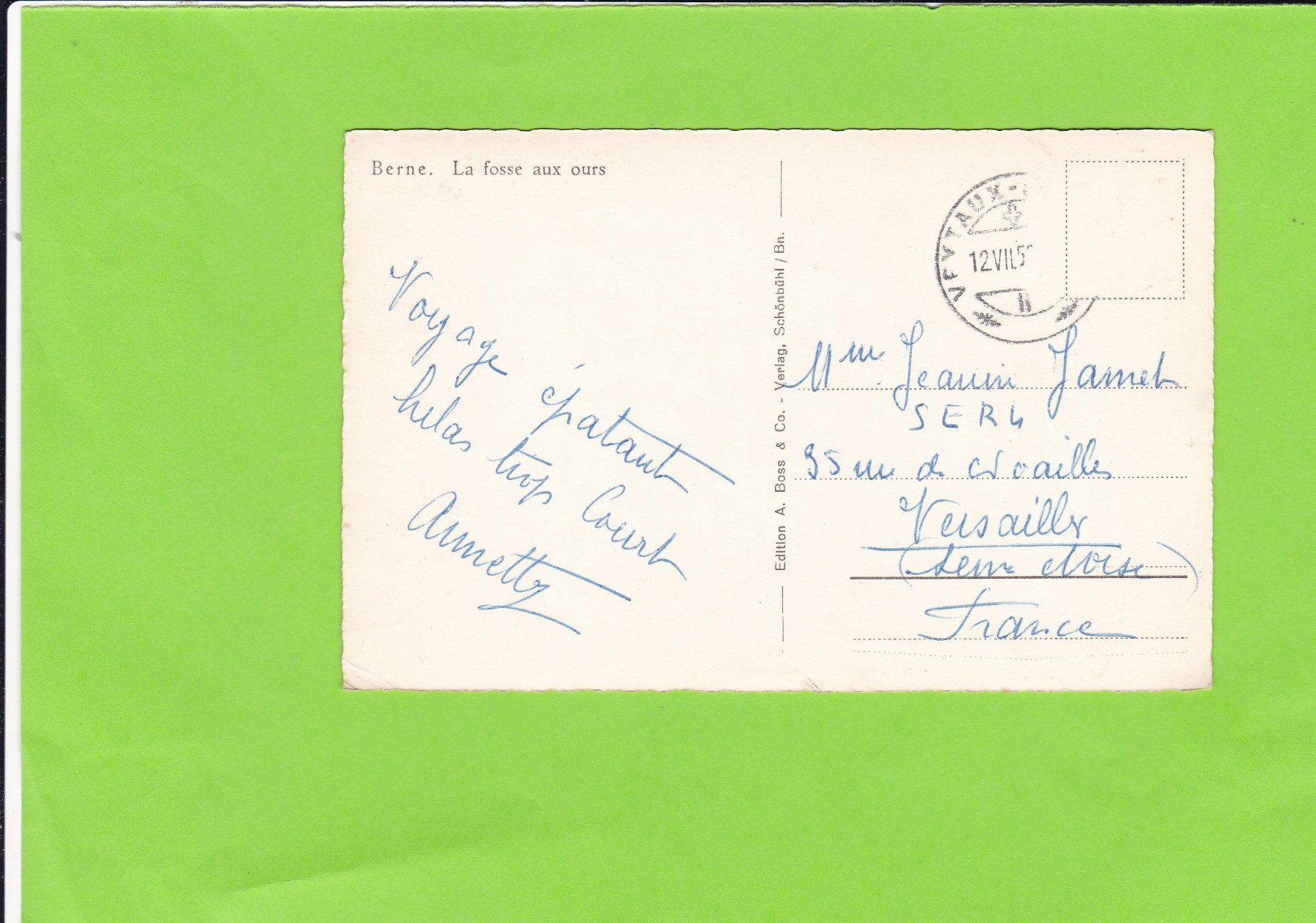 Cartoline postali: Bern-Bärengraben – Usato da St. Peterzell venduto da neckertal 1