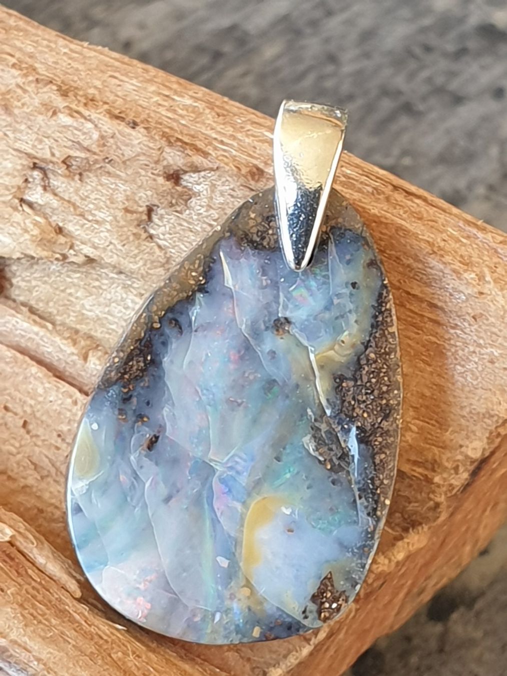 Ciondoli: Anhänger Boulder Opal. – Nuovo (secondo la descrizione) da Niederbüren venduto da Raphael014 5