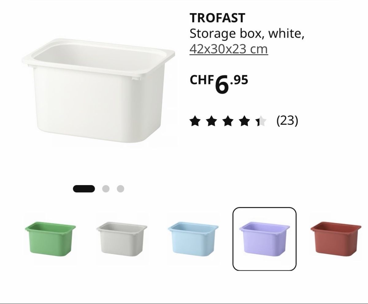 Ikea Contenitori & Simili: Trofast Boxen ohne Deckel (gross) – Usato da Allschwil venduto da McKai 2