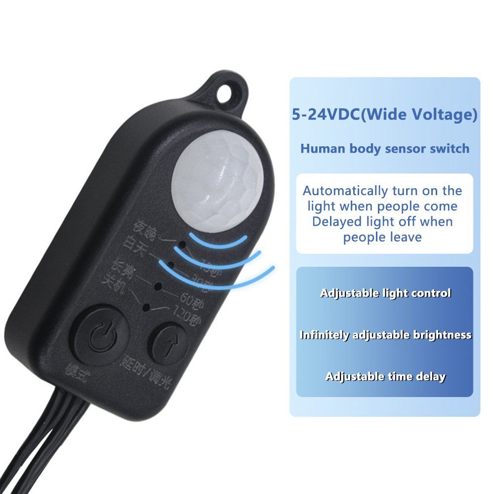 Elektronikbauteile: DC 5V-24V USB DC Körper Infrarot PIR Bewegungssensor – Neu und originalverpackt aus Unterägeri von RmOnline 4