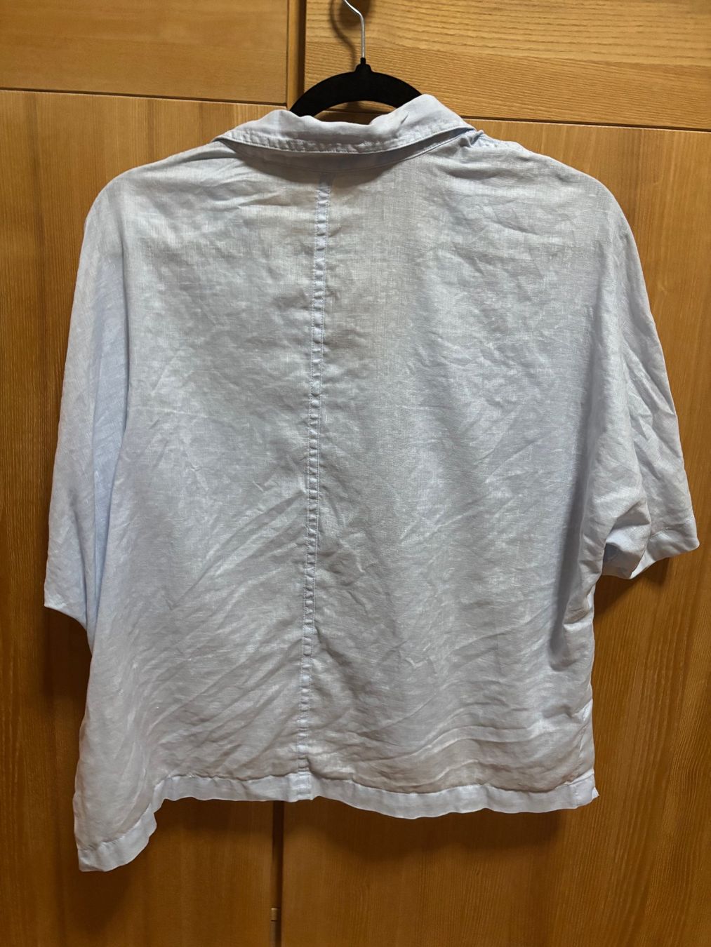 Uniqlo Camicette: Hellblaue Uniqlo Leinenbluse – Usato da Zürich venduto da lexiea 1