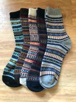 5 Paar bunte Sport Socken im Norweger Stil - unisex - Gr. M