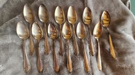 12 cuillères à soupe F.O.B. 90-45 métal argenté