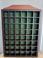 Setzkasten Regal für Fingerhüte Fingerhut Holz