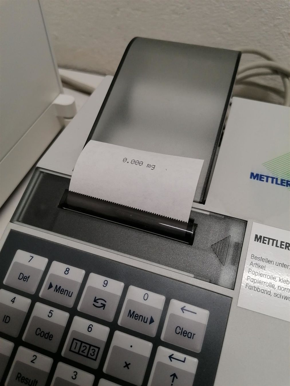 Accessori da laboratorio: Mettler Toledo MT5 Mikro Waage + Printer – Usato da Niederdorf venduto da LeptonAG_Labor 5