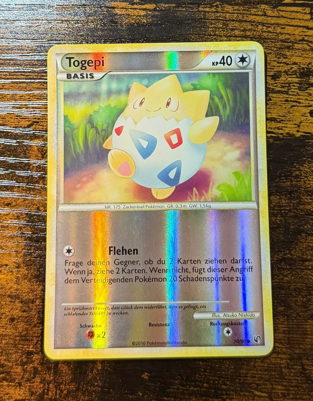 Pokémon Carte collezionabili: Togepi Reverse Holo 70 2/2 – Usato da Zürich venduto da PEACECOCOON