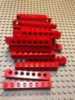 Lego 27 x Technik Lochbalken 1x8 (3702) rot