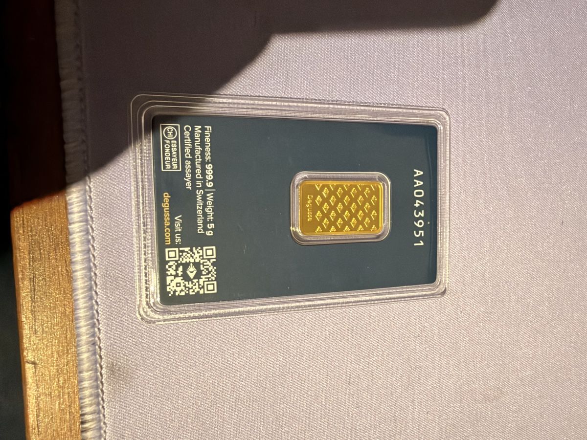 Edelmetalle: Goldbarren 5g – Neu und originalverpackt aus Lyss von tadomikaaa 1