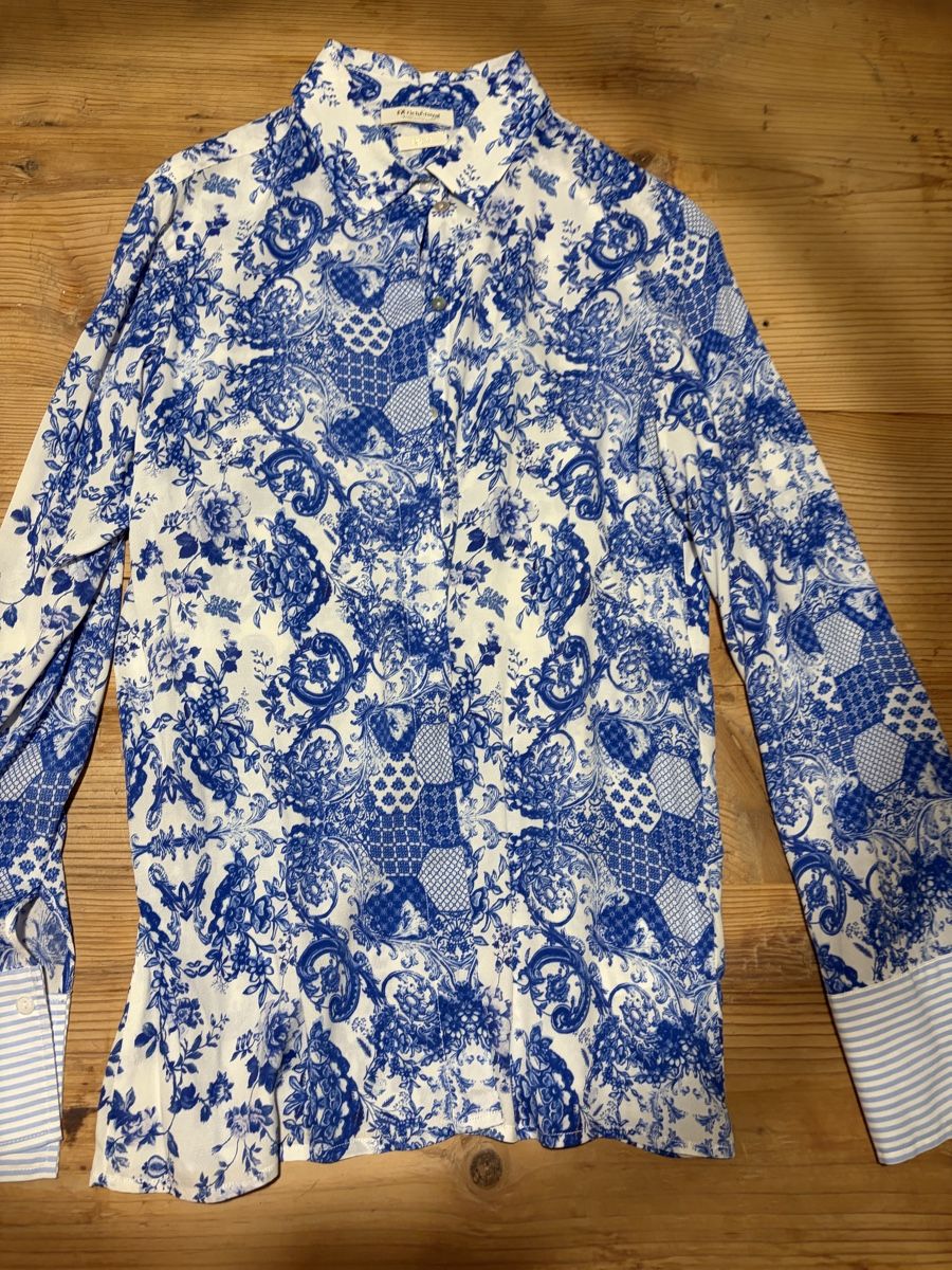 Rich & Royal Camicette: Rich&Royal Bluse, Gr. 36, Blau-Weiss – Usato da Altendorf venduto da Charlyle 1