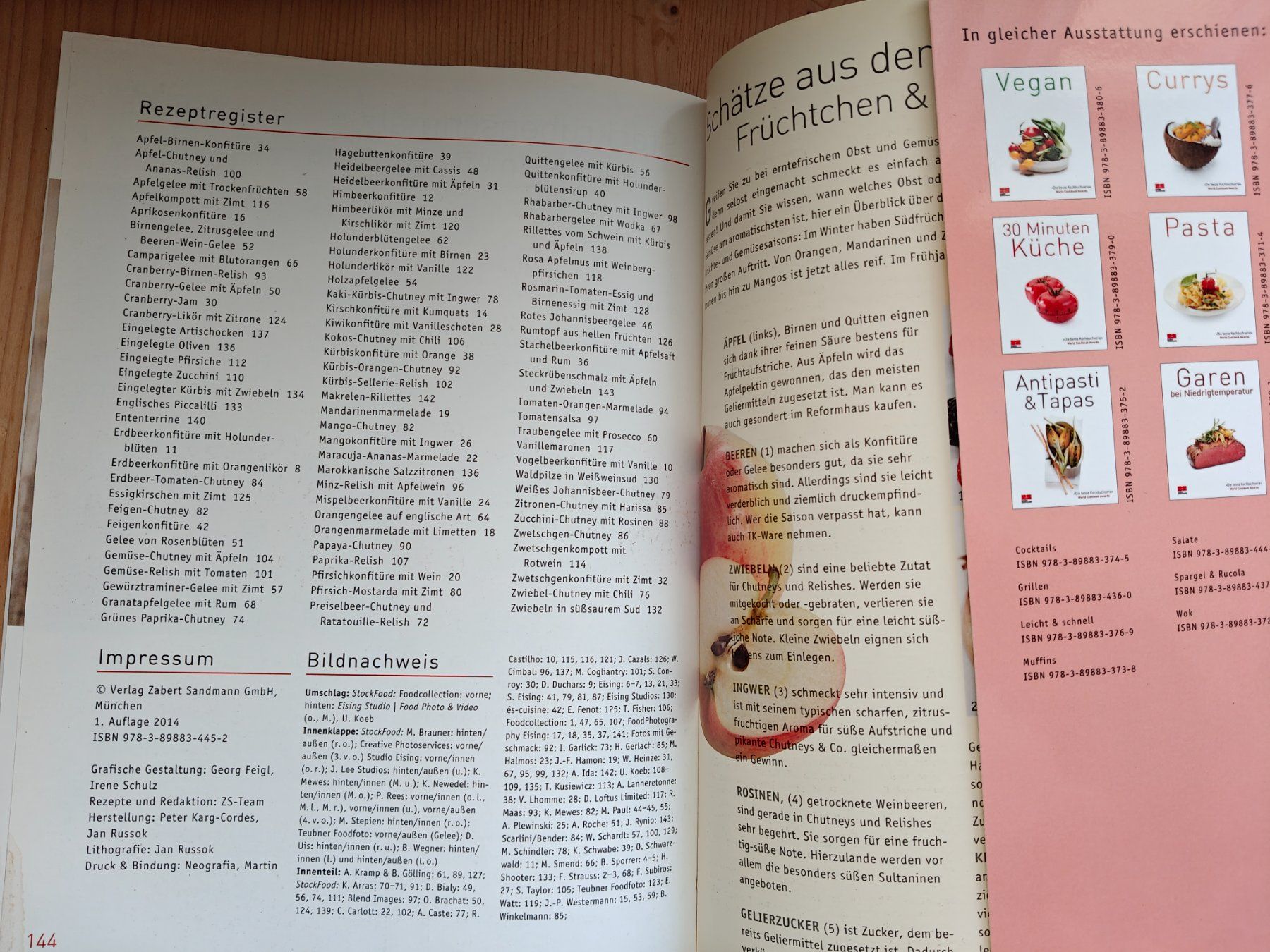 Libri: Marmeladen, Chutneys & Co. / Zabert Sandmann – Usato da Muttenz venduto da Negnuja 7