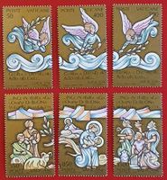 VATIKAN WEIHNACHTEN ENGEL 3 KÖNIGE GOLD 1988** POSTFRISCH