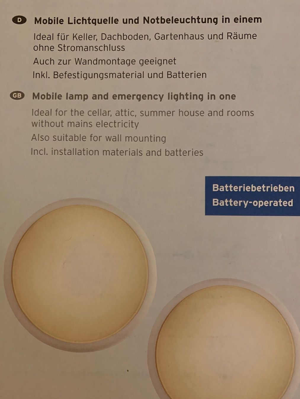 Lampade: 2 Lampen – Nuovo e nell'imballaggio originale da Zürich venduto da ThaliaL 2