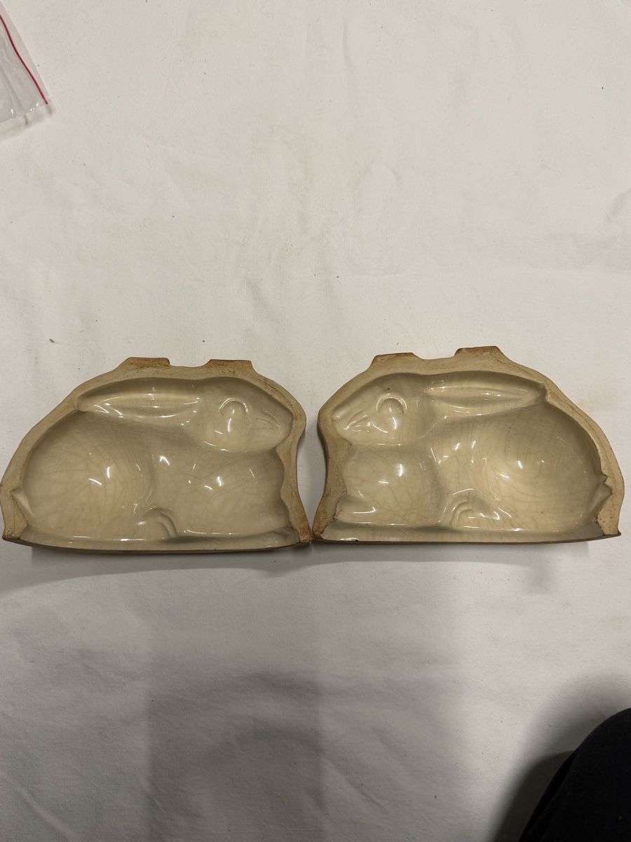 Teglie da forno: Hasen-Backform aus Keramik, 2-teilig, Vintage – Usato da Gals venduto da sop_s7mz