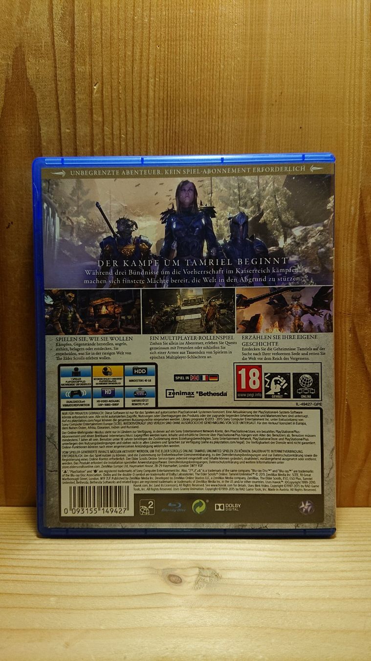 Sony Giochi: THE ELDER SCROLL Online PS4 Game – Usato da Wilderswil venduto da Exebub 1