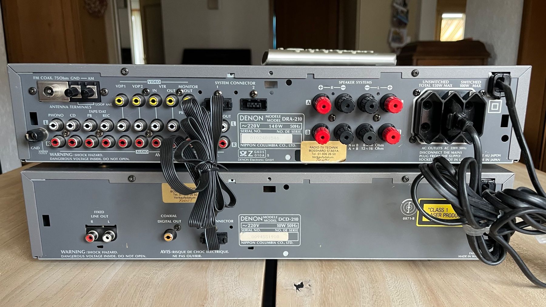 Denon Amplificatori: Denon Design Stereo Anlage DRA-210 mit DCD-210 – Usato da Wagen venduto da Heisch1 2
