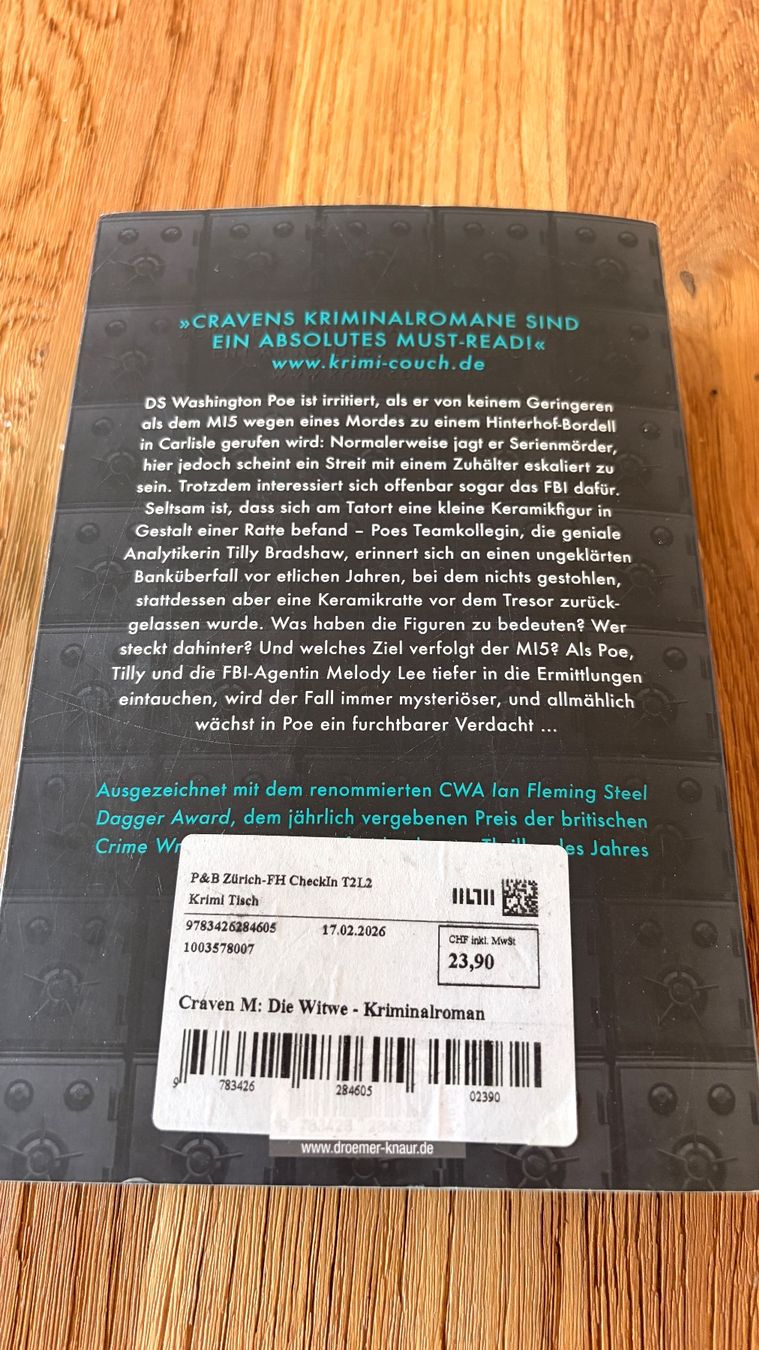 Livres: Die Witwe Kriminalroman – D'occasion à Otelfingen par Spending_Spree 1