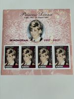 Rumänien Princess Diana Block mit Überschrift  1997-2017