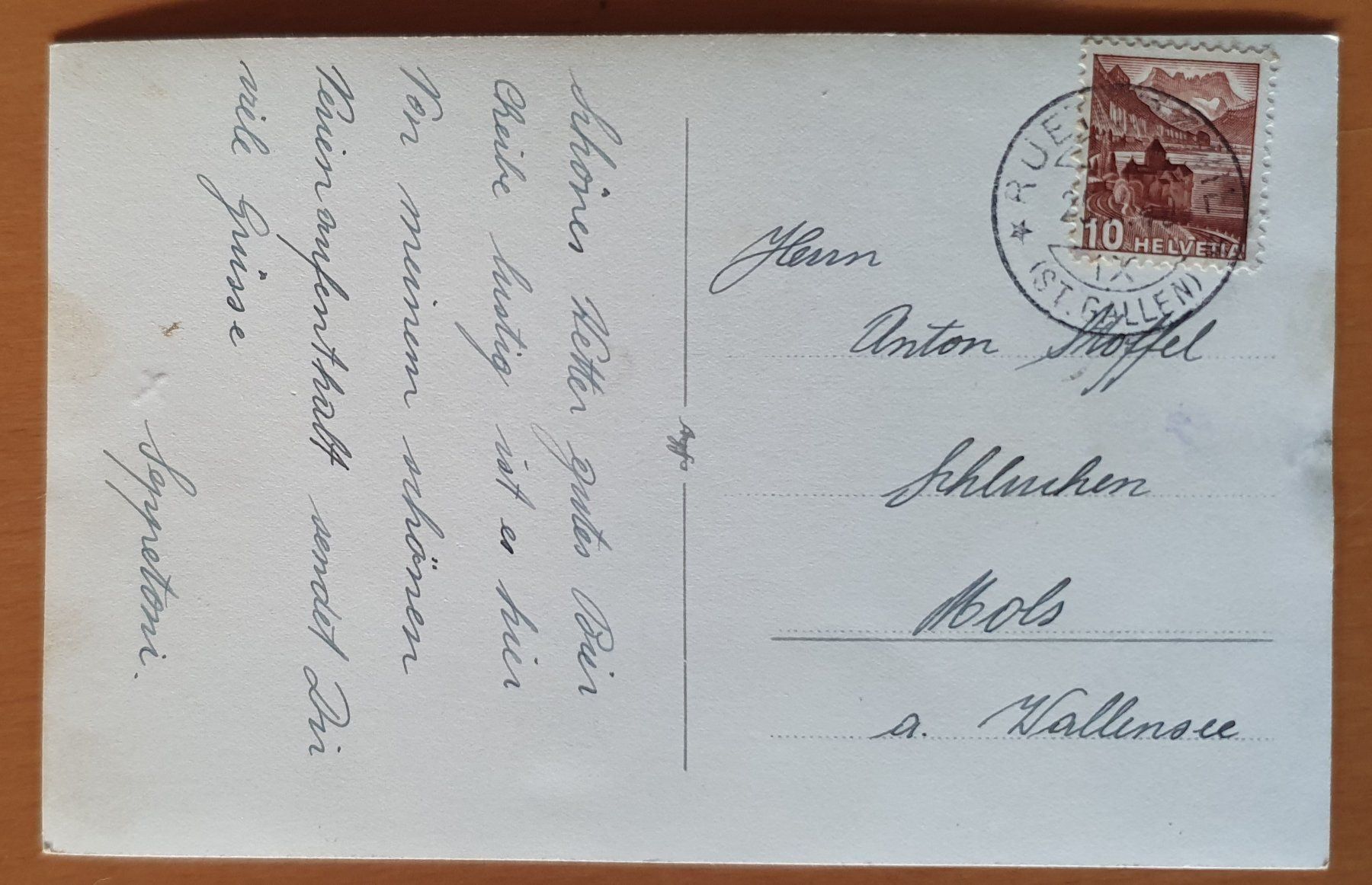 Cartoline postali: Rüeterswil 1940 - 9 Ansichten – Usato da Kreuzlingen venduto da Rschweiz1 1