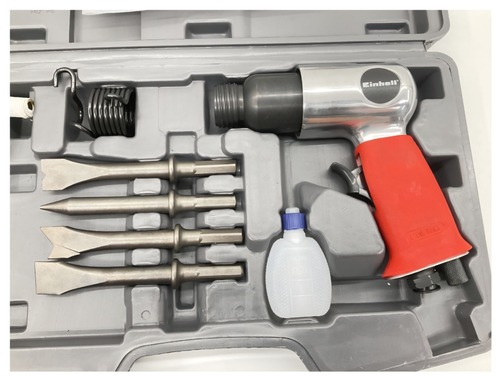 Einhell Tutti gli attrezzi: 1x Einhell Druckluft-Meisselhammer mit 4 Meissel – Nuovo e nell'imballaggio originale da Solothurn venduto da LYRELA 2