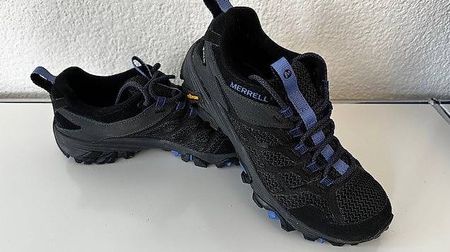 Outdoor-Schuhe Merrell Moab FST 2 GTX, black-blue, Gr. 38