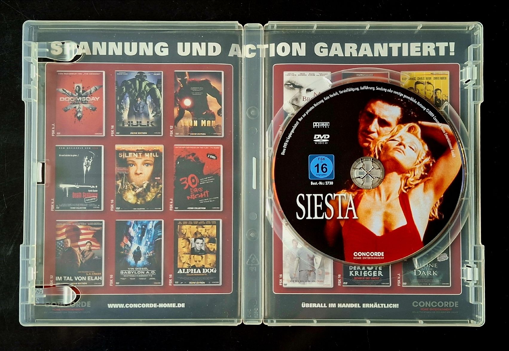 Tutti i DVDs: SIESTA - Ein Flirt mit dem Tod  – Usato da Liestal venduto da Abimos 2