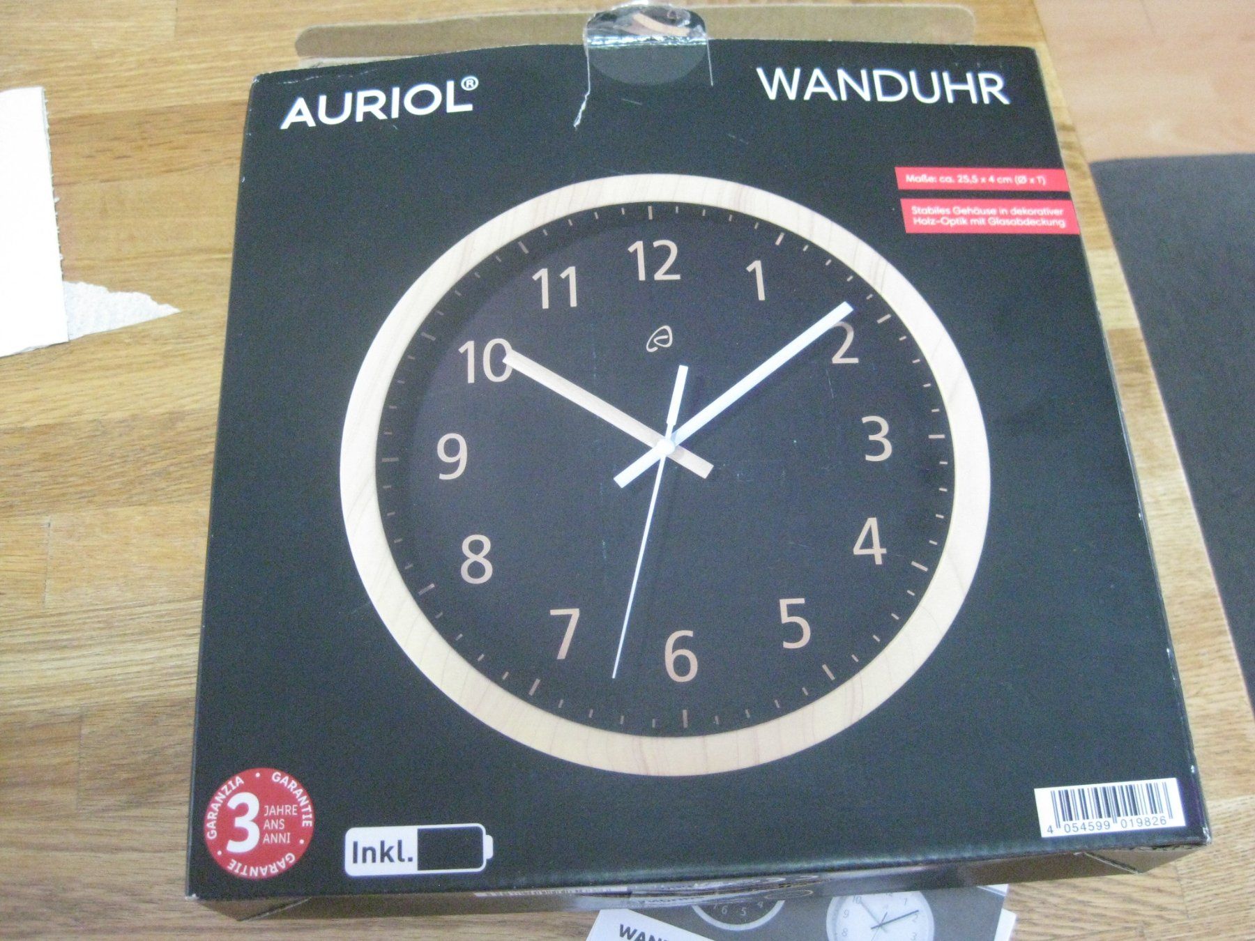Uhren: Tolle WANDUHR läuft mit Batterie – Neu und originalverpackt aus Romanshorn von Wazoohandlung 2