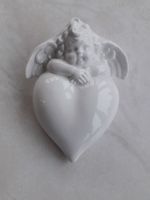 Wagner Apel Porzellan Herz Vase für an die Wand