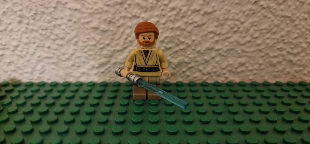 Star Wars Episodio 1 - Action Figure Obi-Wan Kenobi (Jedi Duel) Con Spada Laser E CommTech Chip