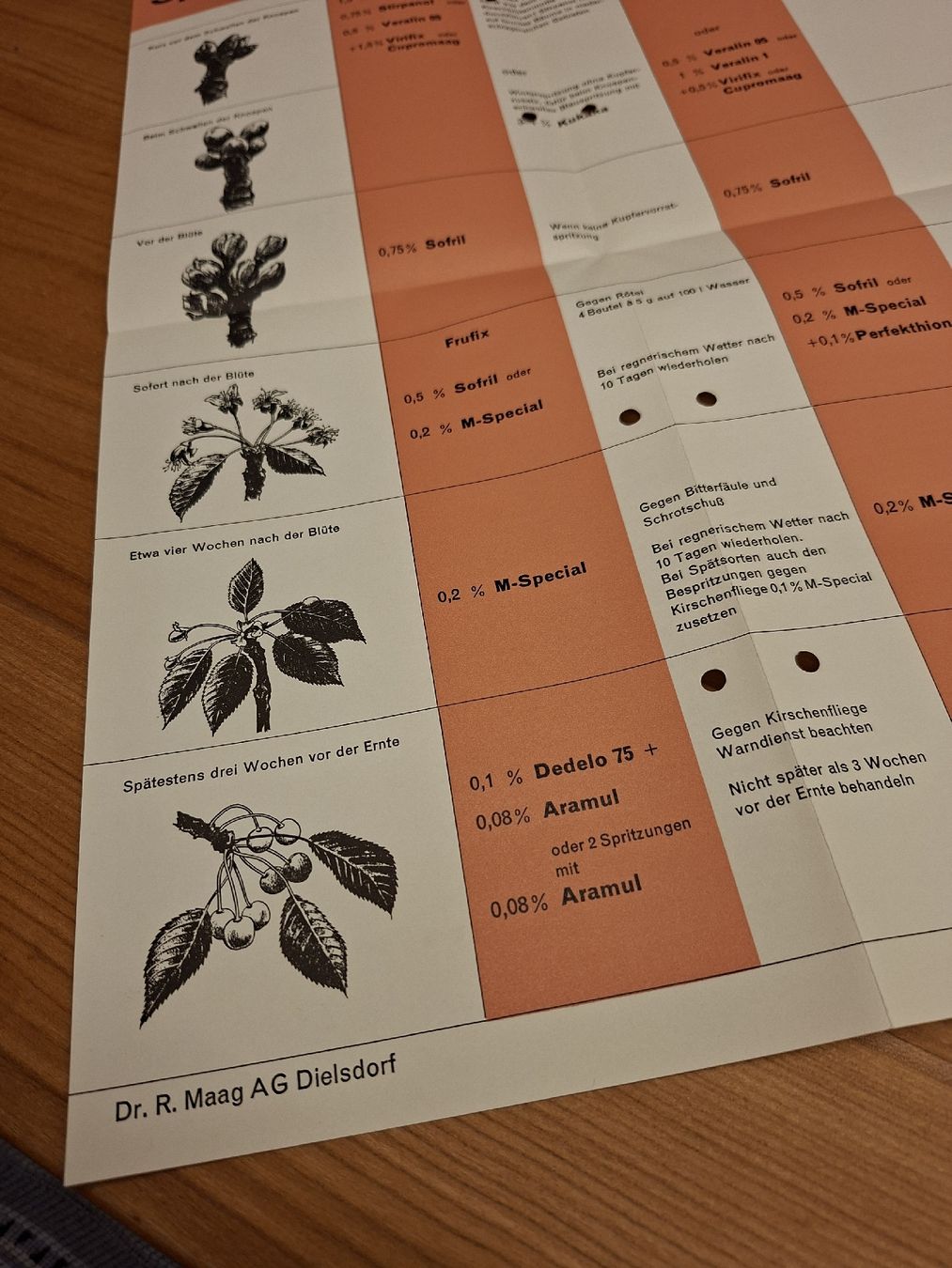 Documenti: Maag Proschüre Spritzplan Steinobst 1964 – Usato da Ganterschwil venduto da HeidiuPeter 4