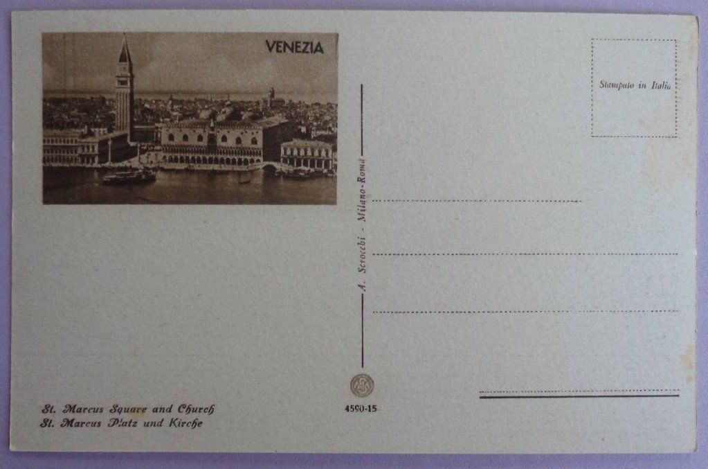 Cartoline postali: Venezia - Piazza e Chiesa San Marco – Usato da Fétigny venduto da Billy2miny 1