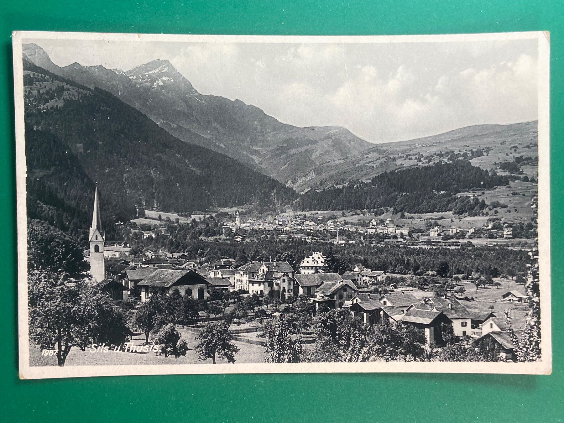 Ansichtskarten: Sils und Thusis – Gebraucht aus Steg VS von danwer74