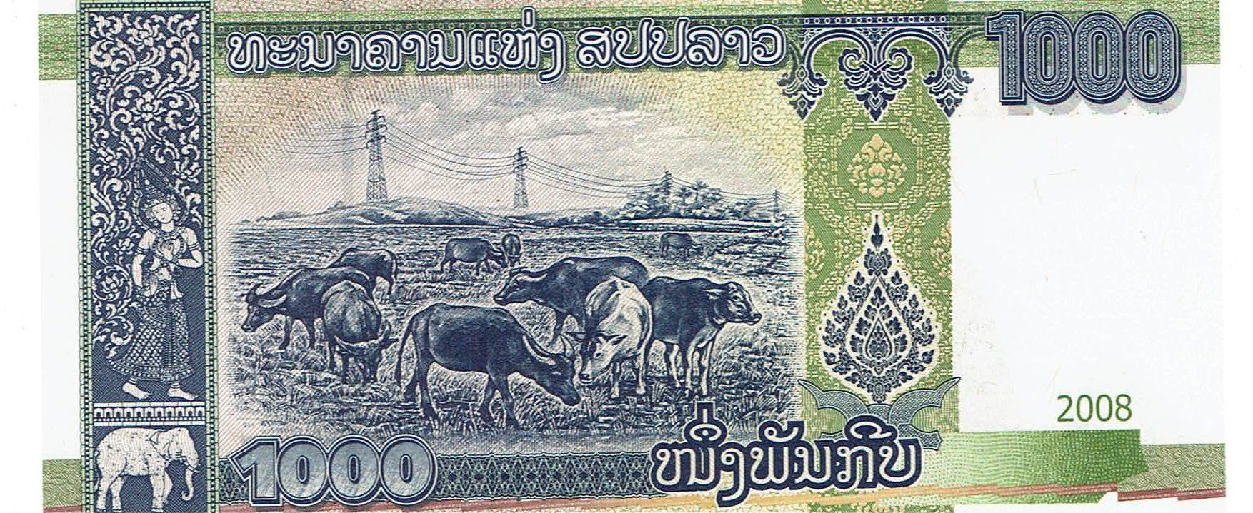 Banconote: Laos 1000 Kip 2008 P-39 UNZ – Nuovo (secondo la descrizione) da Steffisburg venduto da ber_8htf 1
