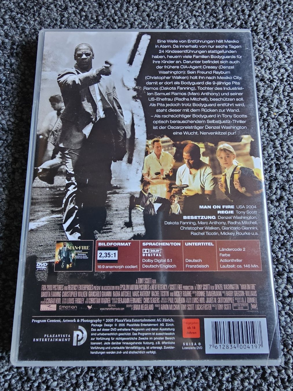 Tutti i DVDs: DVD Man on Fire (22672) – Usato da Ruswil venduto da jan_bxl5 1