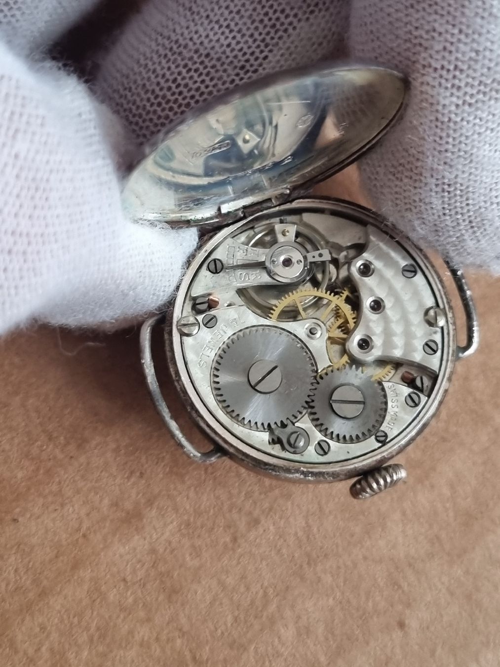 Orologi: Handaufzug Uhr Silber – Usato da Schaffhausen venduto da Leveron13 5