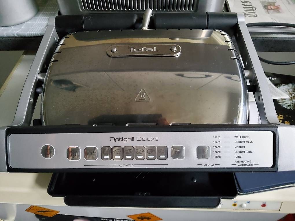 Griglie: Tefal OptiGrill Deluxe – Nuovo e nell'imballaggio originale da Bonstetten venduto da Pikuwa