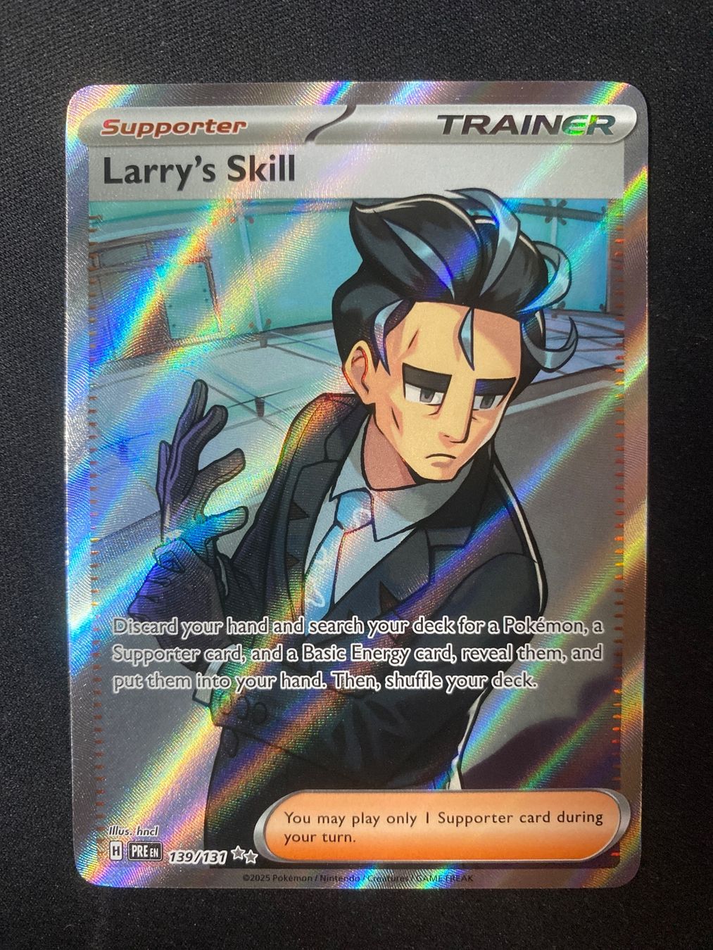 Pokémon Sammelbilder & Trading cards: Pokemonkarte Larry's Skill 139 - Prismatic Evolutions - EN – Neu (gemäss Beschreibung) aus Hausen AG von Shrade