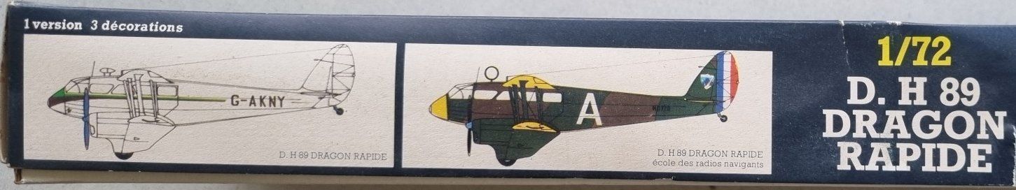 Heller Modellbausätze & Standmodelle: 1/72 Heller DH.89 Dragon rapide (345) – Gebraucht aus Grand-Lancy von LFW 2