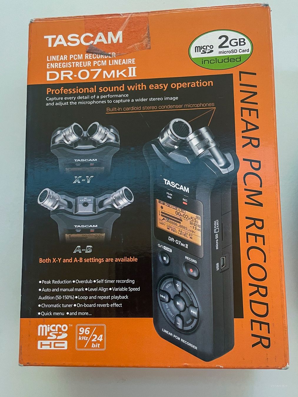 Tascam Registratori: Tascam DR-07mkII Linear PCM Recorder mit 2GB microSD – Usato da Rheinfelden venduto da jonathancollebianco