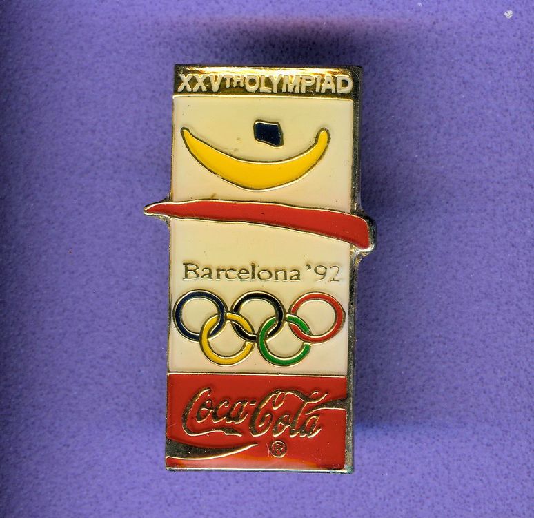 Pin's Olympique Barcelone 1992 – Coca-Cola Basket – Rare