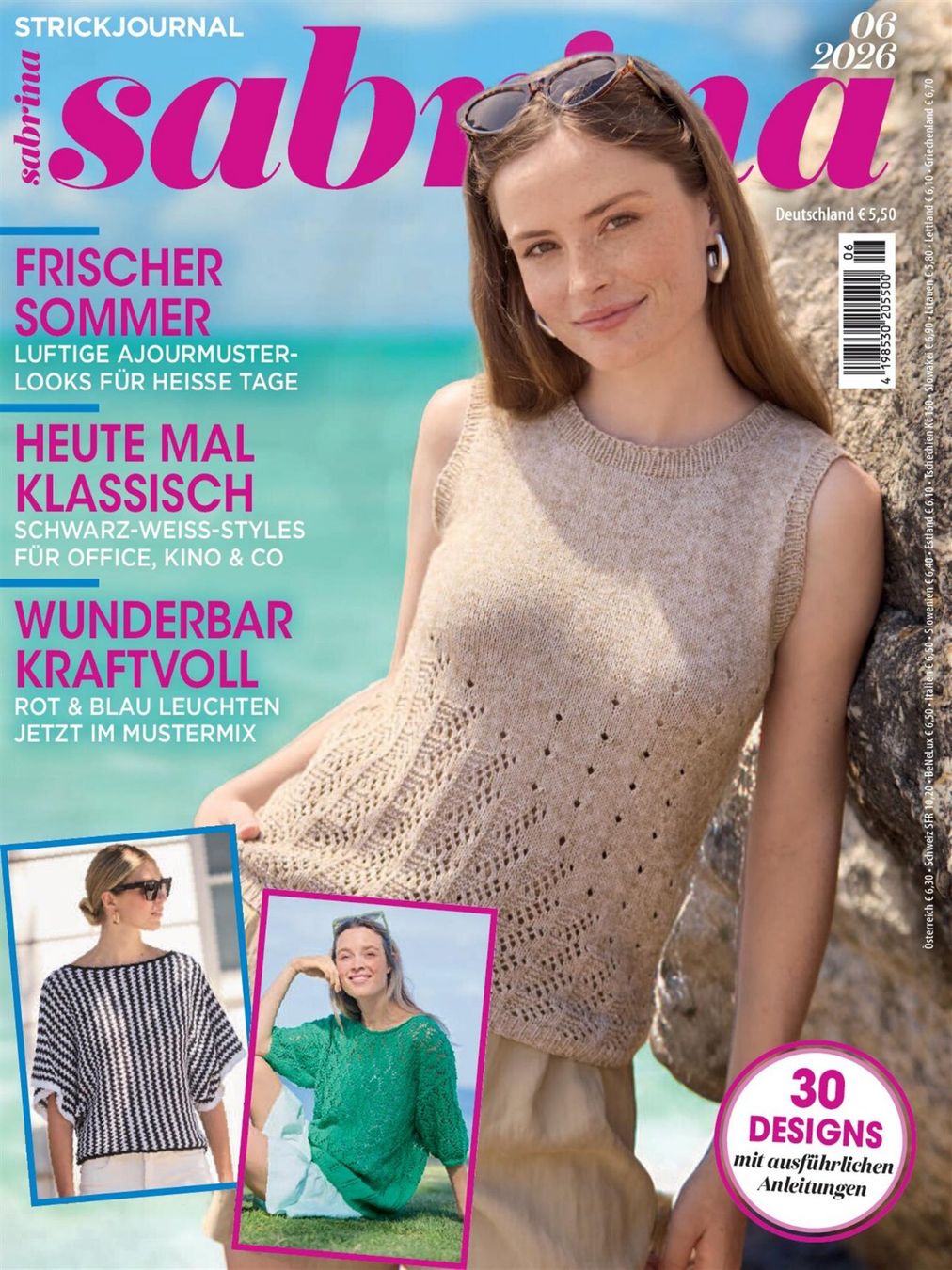 Riviste & Magazine: SABRINA Strickjournal Ausgabe 06/2026 – Nuovo (secondo la descrizione) da Les Breuleux venduto da marmul60