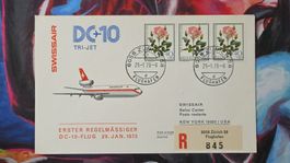 CL36 Enveloppe + Timbre Suisse - Theme Aviation 1973