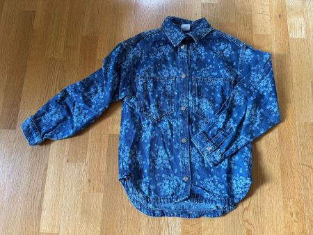 Zara Jeanshemd, Gr. 152, Blumenmuster, Top Zustand!