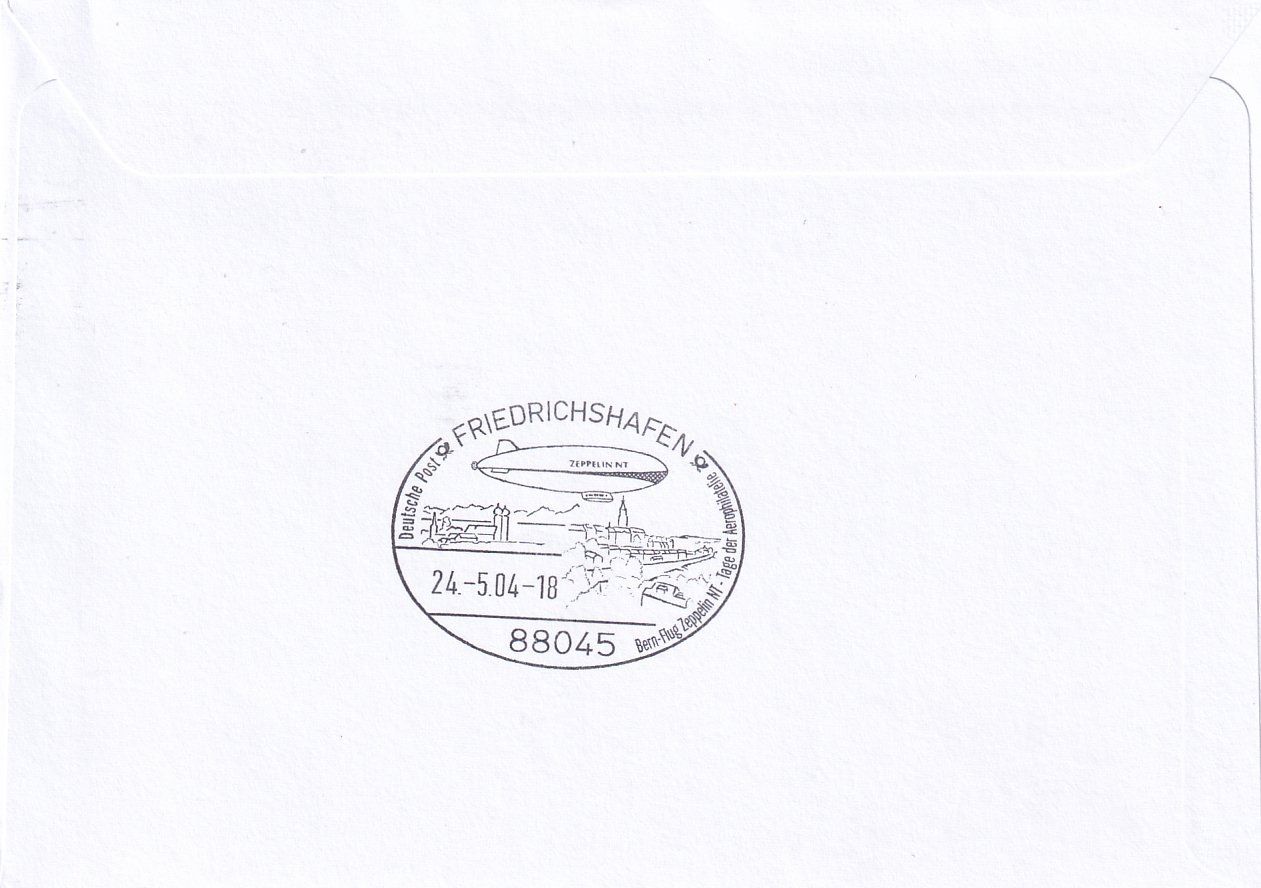 Tutti i francobolli: 1. Int. Postflug Zeppelin NT Bern -  Friedrichshafen 2004 – Usato da Baar venduto da Asmara111 1