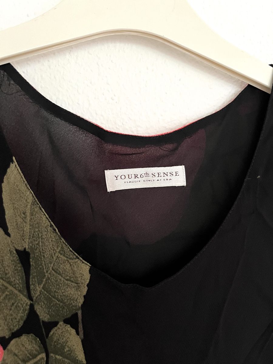 C&A Vestiti: ELEGANTES SCHWARZES BLUMENKLEID GR. 36 – Nuovo (secondo la descrizione) da Basel venduto da JJ.Elena 2