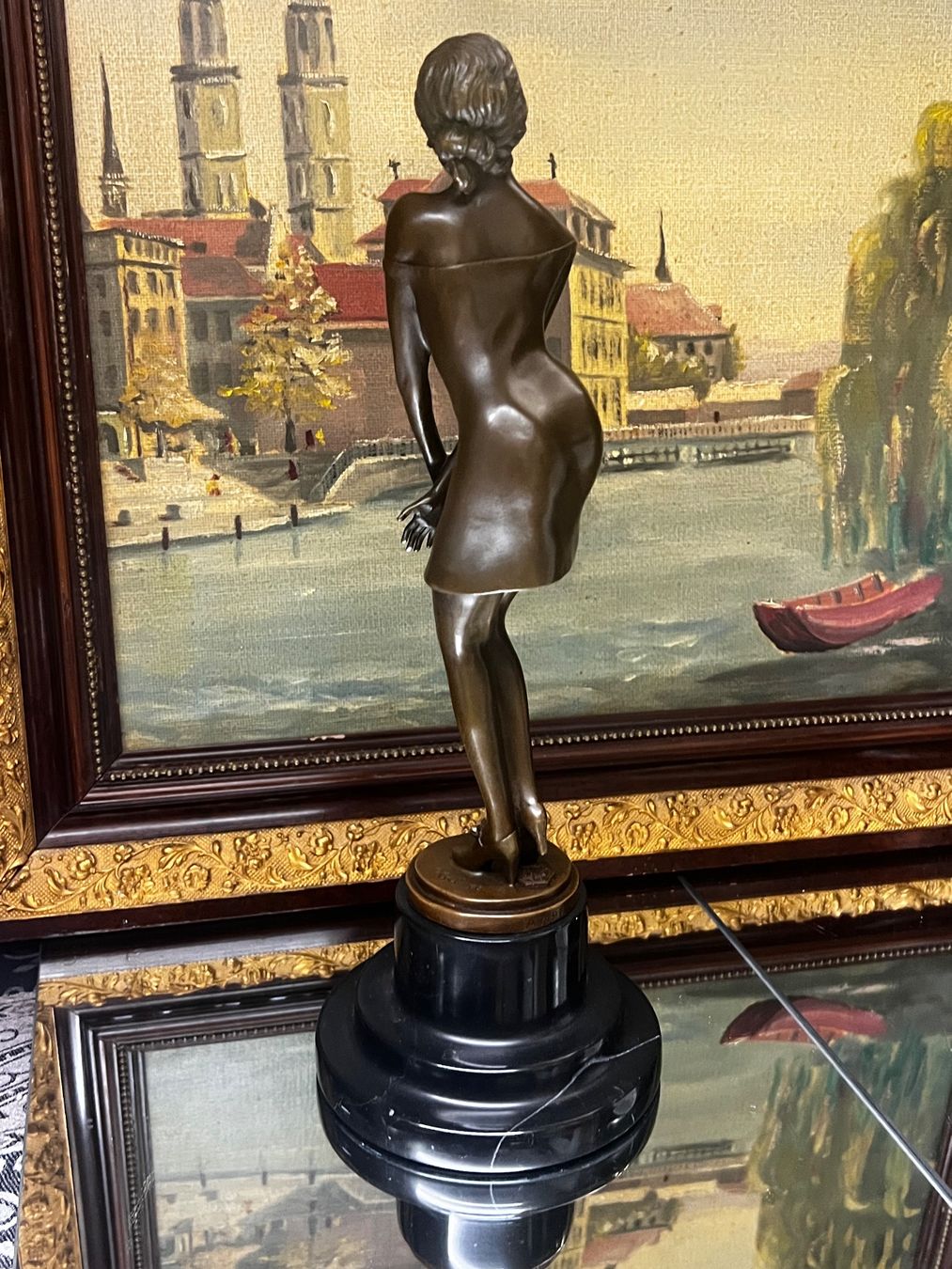 Figuren: Bronze Figur hübsche sexy Lady – Gebraucht aus Oberengstringen von Cici7 1