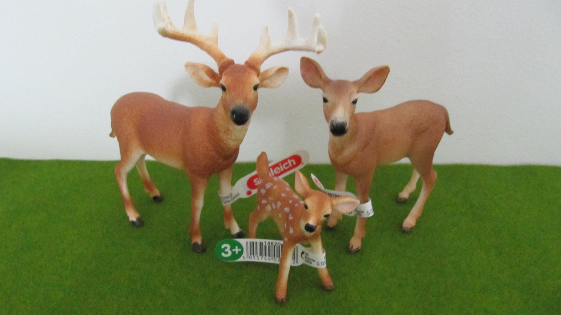 Schleich Figuren: Schleich Rehkitz mit Eltern, Figuren, 3 Stk – Neu (gemäss Beschreibung) aus Brunnen von Kiwiland1 3