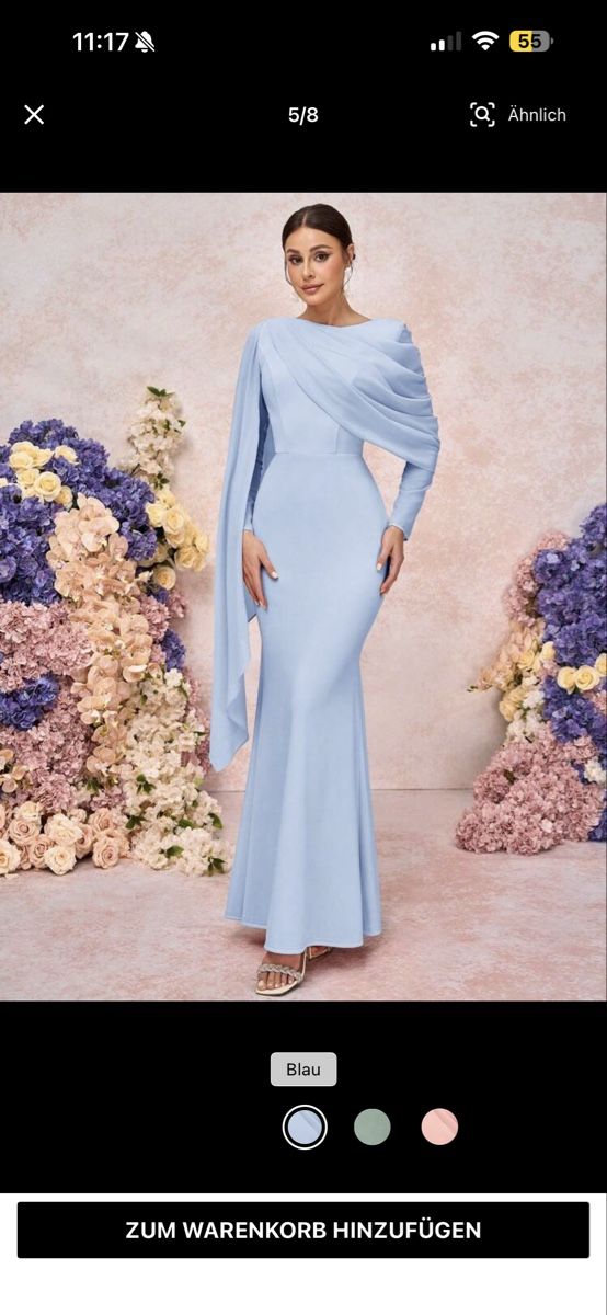 Shein Vestiti: Abendkleid lang Damen blau Grösse M – Nuovo (secondo la descrizione) da Elsau venduto da shoppa 5
