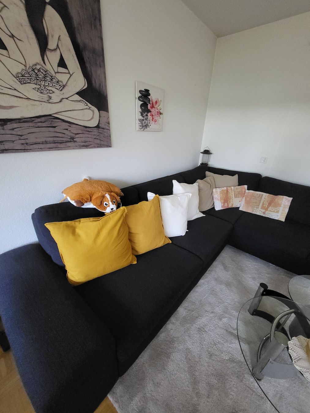 Divani: Grosses modernes Ecksofa in Dunkelblau – Usato da Therwil venduto da Gala2 2