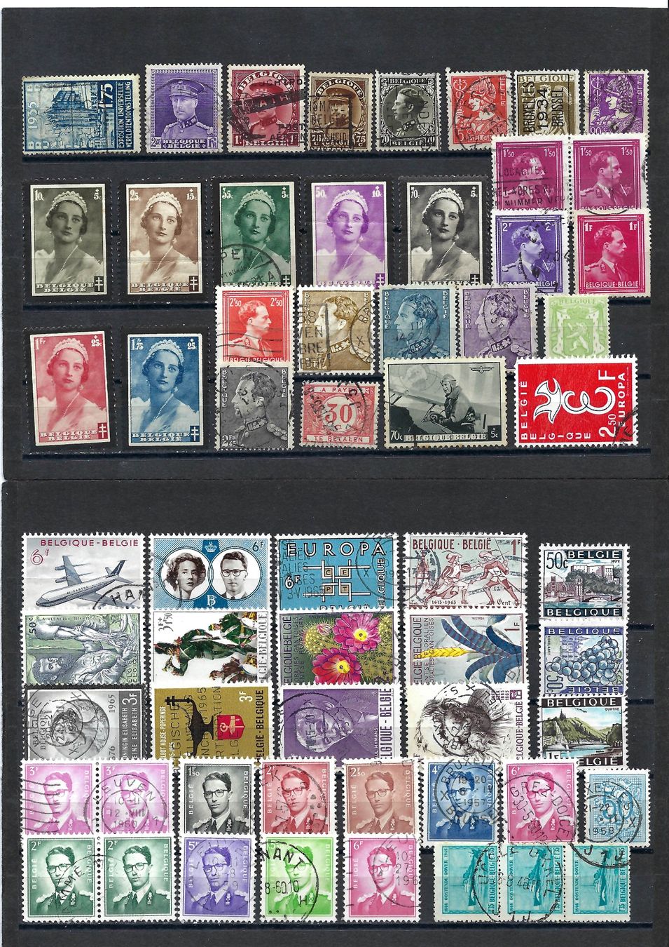 Alle Briefmarken: Briefmarken aus Belgien – Gebraucht aus Bronschhofen von Imsr 1